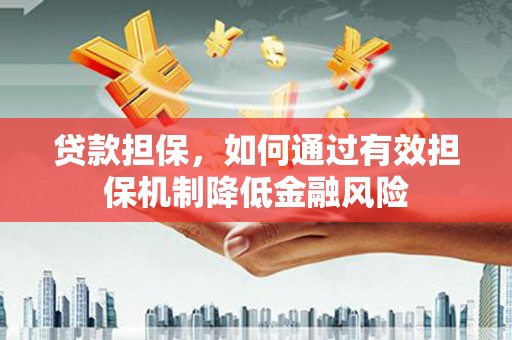 郎溪贷款担保，如何通过有效担保机制降低金融风险