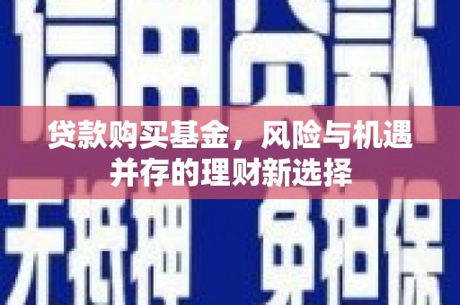 郎溪贷款购买基金，风险与机遇并存的理财新选择