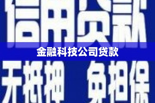 郎溪金融科技公司贷款