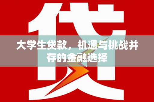 郎溪大学生贷款，机遇与挑战并存的金融选择